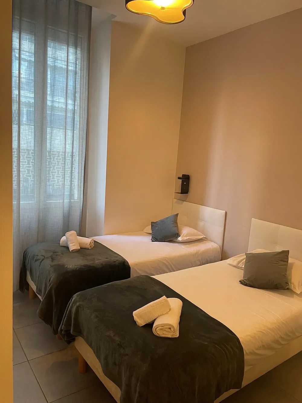 chambre lits jumeaux